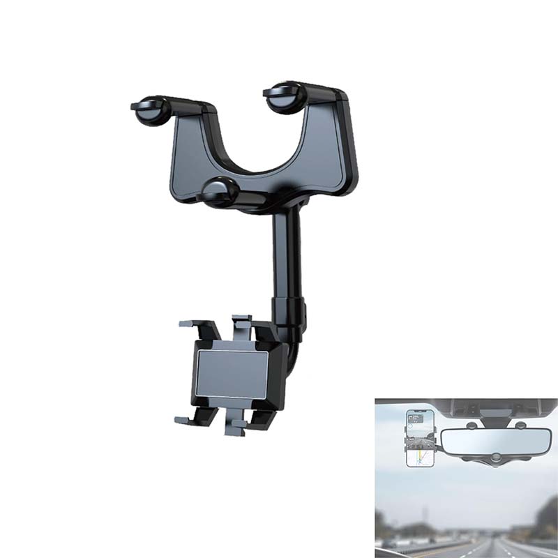 🤳🏽Support de téléphone pour rétroviseur de voiture rotatif à 360°