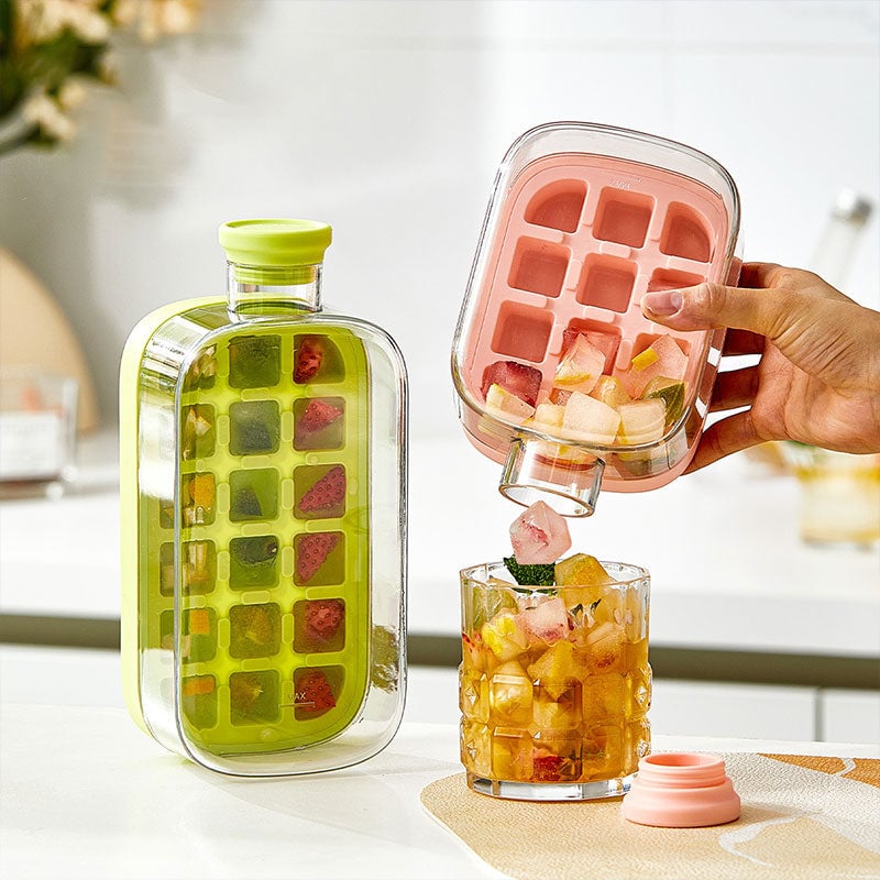 Straw Cup Ice Maker Bottle