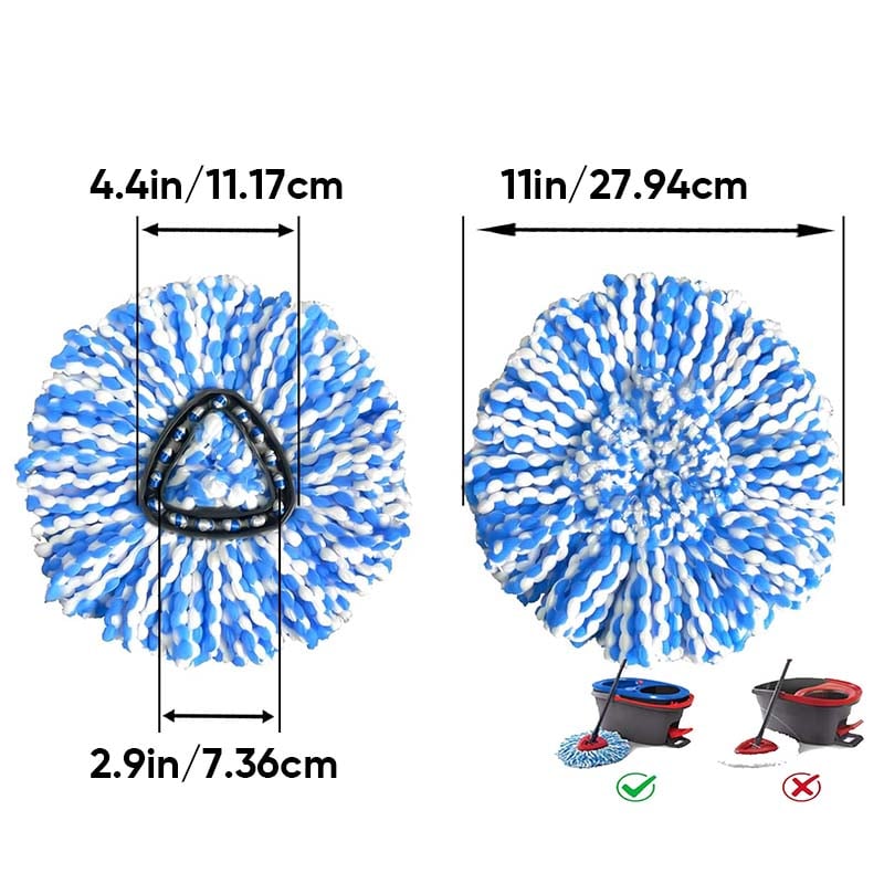 Triangle Rotating Mop Accessory Set