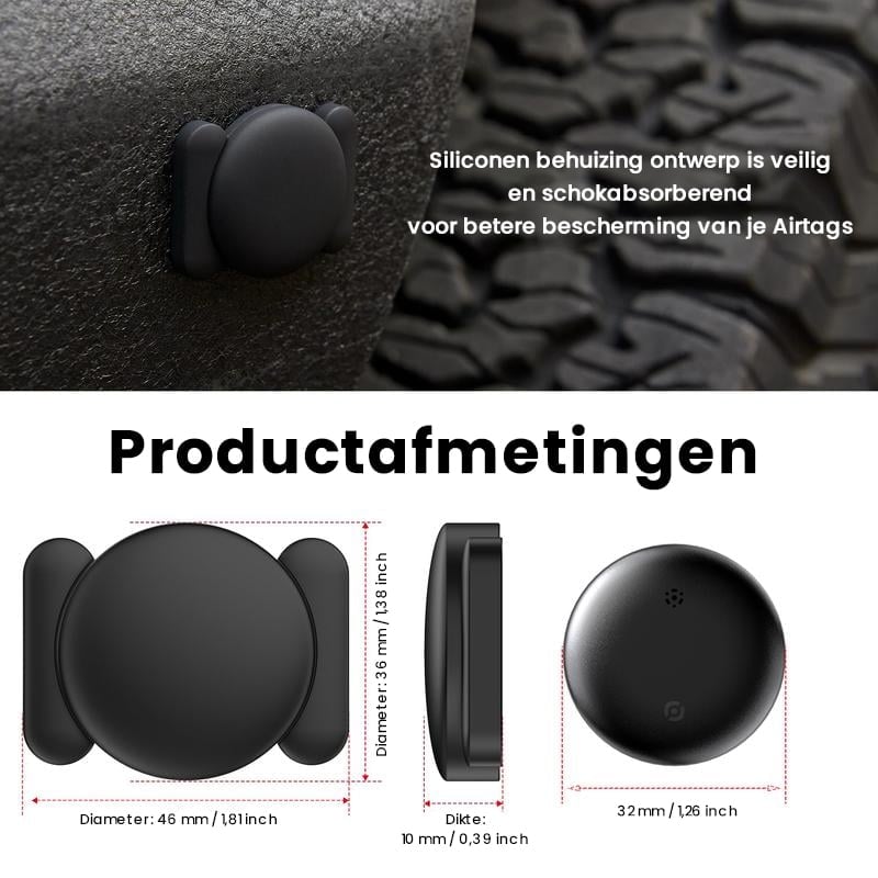 GPS-tracker met weerbestendige magnetische behuizing