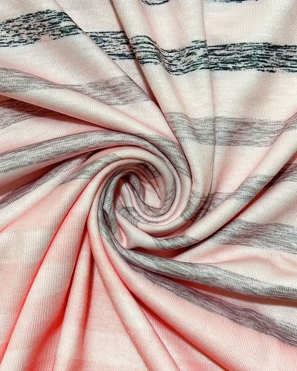 Round Neck Short Sleeve Striped T-Shirt