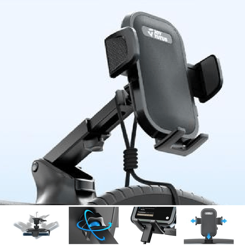 3-in-1 Autotelefonhalterung mit starkem Saugnapf