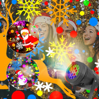 Weihnachts-Projektionslampe mit Motiven