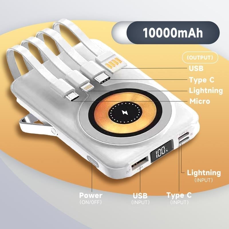 10000mAh Magnetic Wireless Power Bank