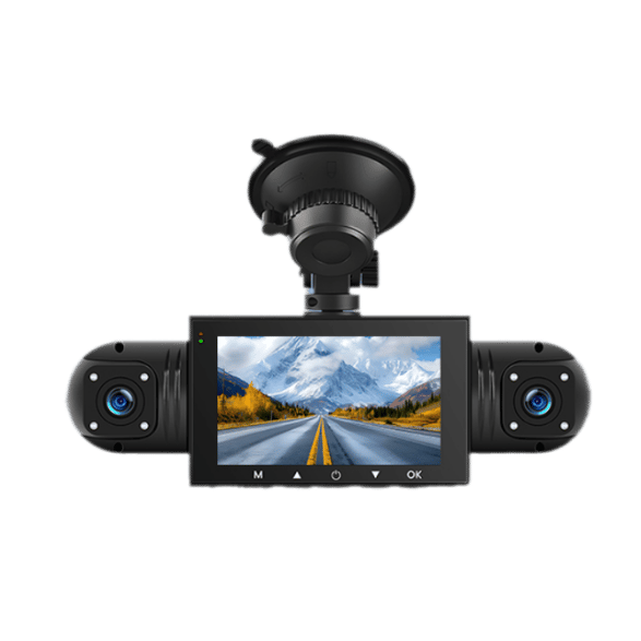 Four-record monitoring driving recorder