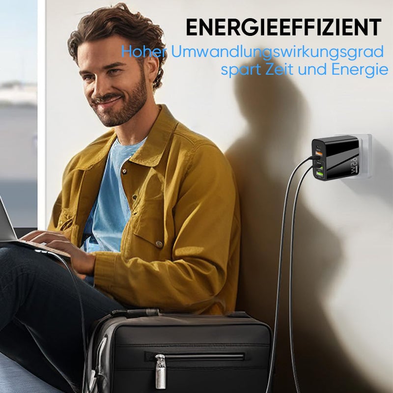Multiport-Adapter 65W Schnellladegerät-EU-Standard