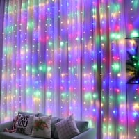Sakerplus LED Copper String Curtain Lights with USB Remote