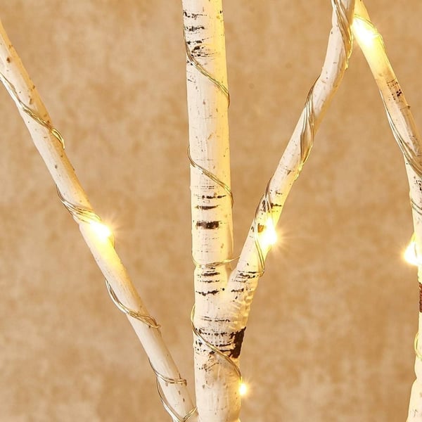 Simulated LED Birch Branch Light