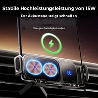 Kabellose Ladestation mit rotierbarer Halterung fürs Auto