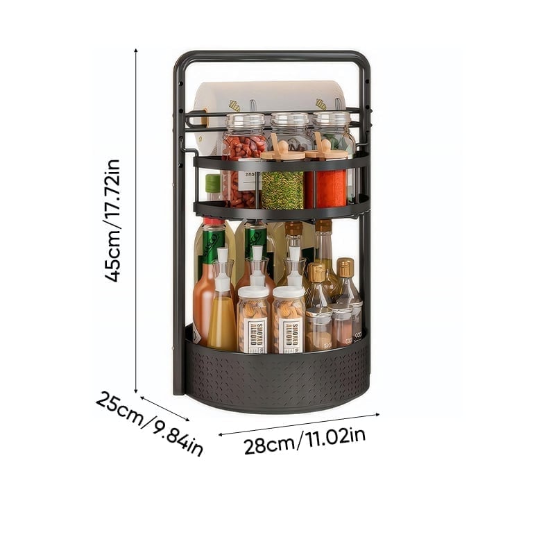 Paper Towel & Seasoning Storage Rack