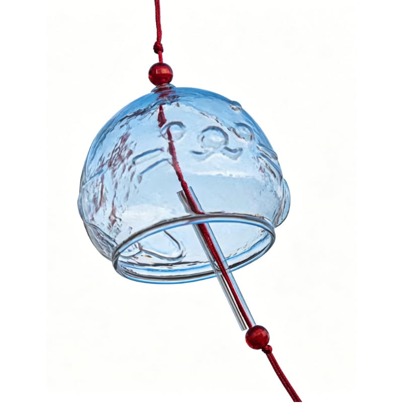Whimsical Glass Doodle Wind Chimes Outdoor Decor