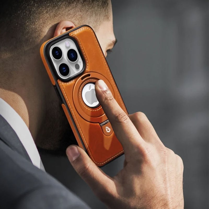 Leder Magnetständer iPhone-Hülle