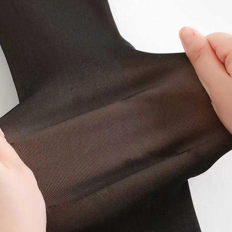 Felfria ben fejkade genomskinliga varma mjuka fodrade elastiska tights