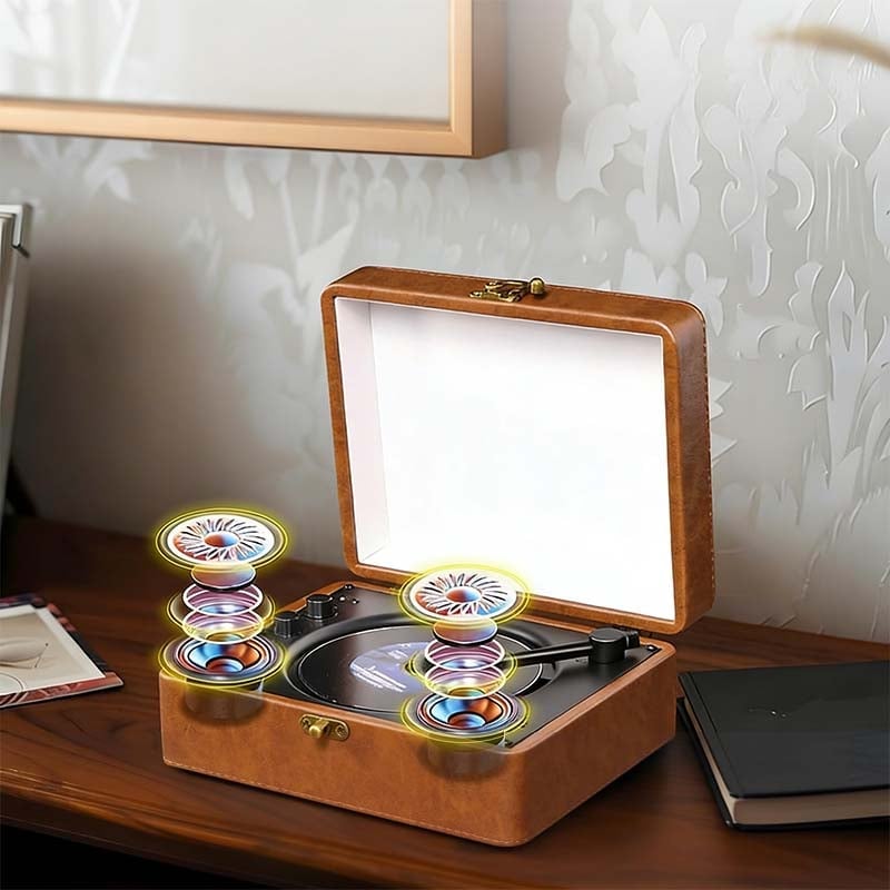 Tragbarer Retro-CD-Bluetooth-Musikplayer