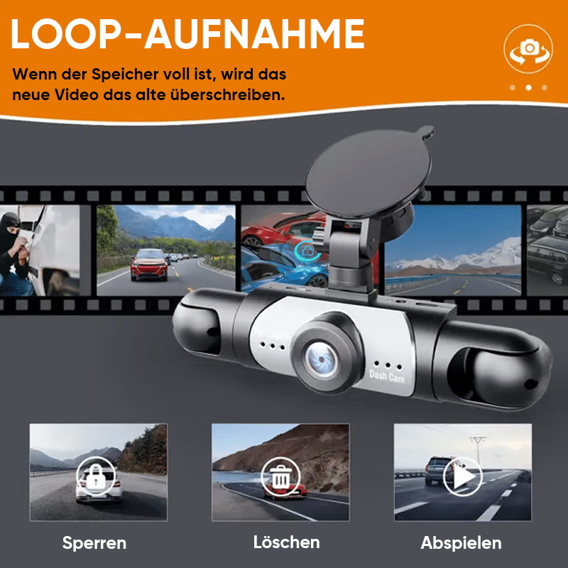 4-Kanal-Fahrrekorder Mit Rundumüberwachung
