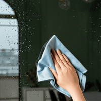Glass cleaning cloth