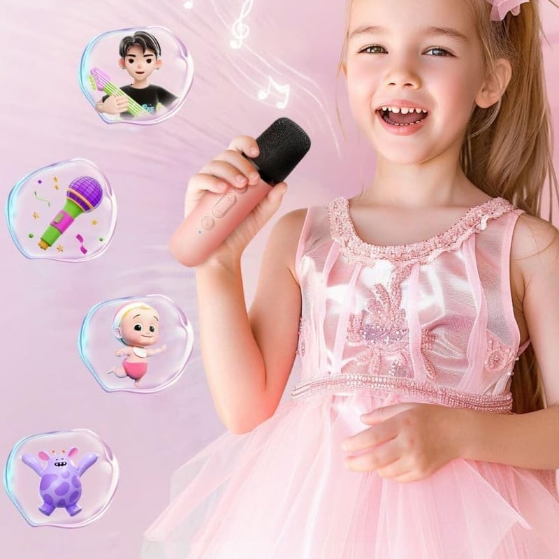 Bluetooth-Mikrofon Integrierter Mini-Karaoke-Lautsprecher