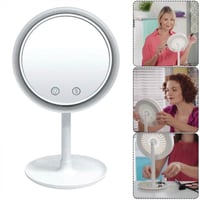 LED Schminkspiegel mit Lüfter