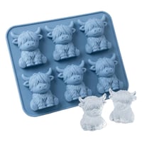 Mini Highland Cow Ice Cube Mold