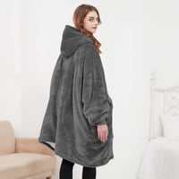 Beidseitig velour-heizender lässiger Hoodie