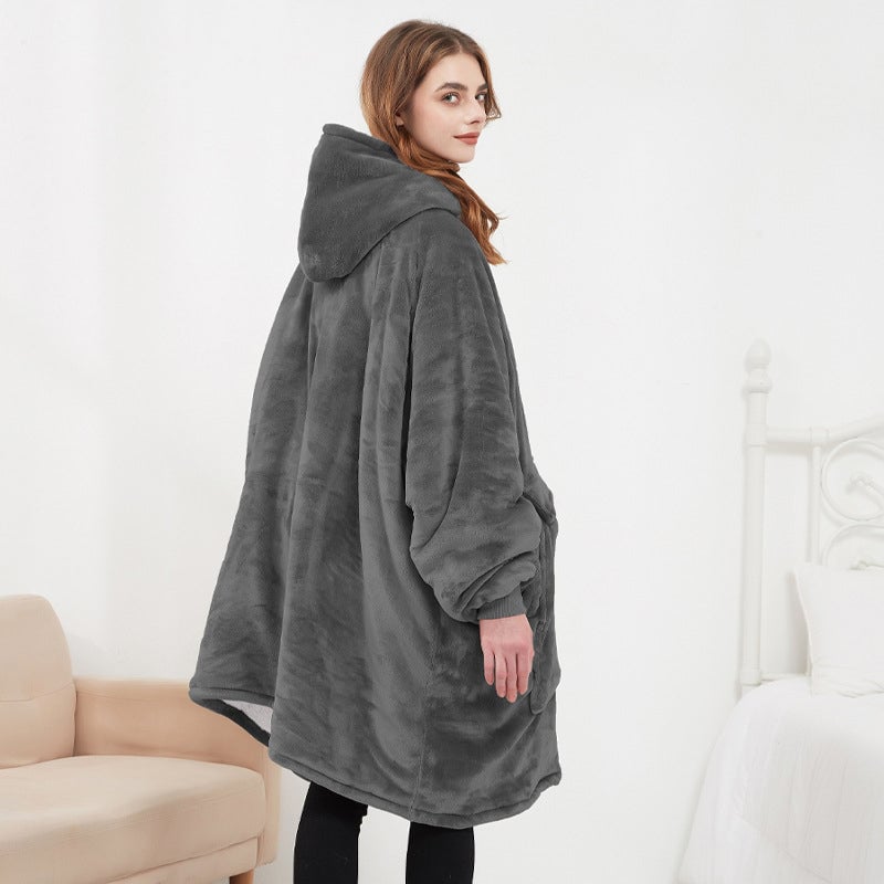 Beidseitig velour-heizender lässiger Hoodie