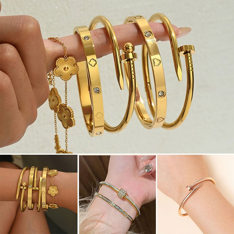 Stainless Steel Versatile Delicate Bangles