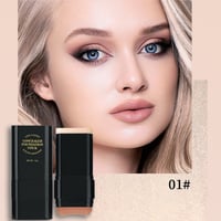 Dual-Ended Concealer Stick with Built-In Brush