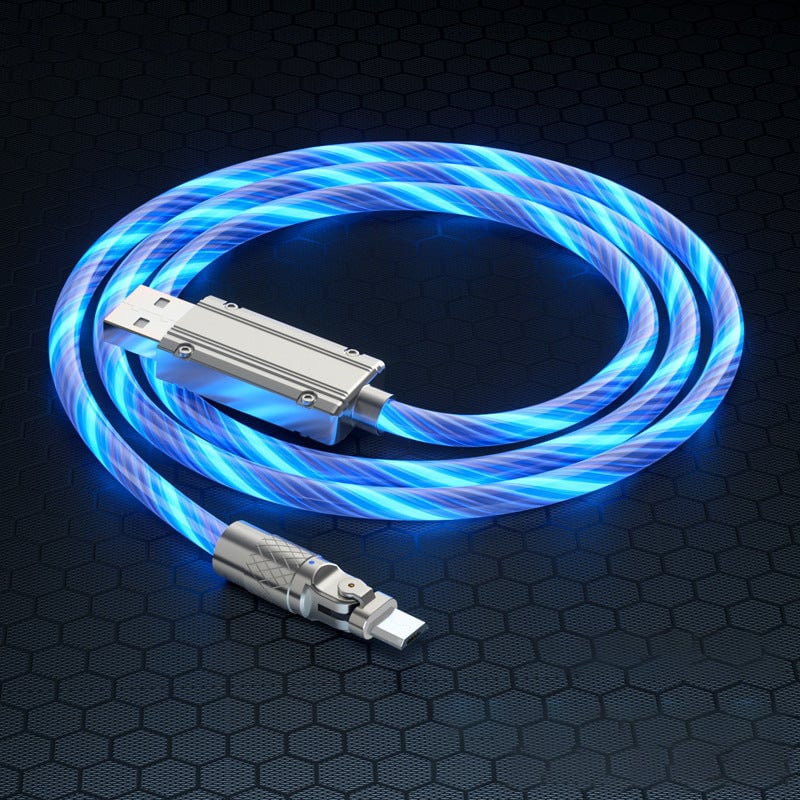 Rotating head streamer data cable