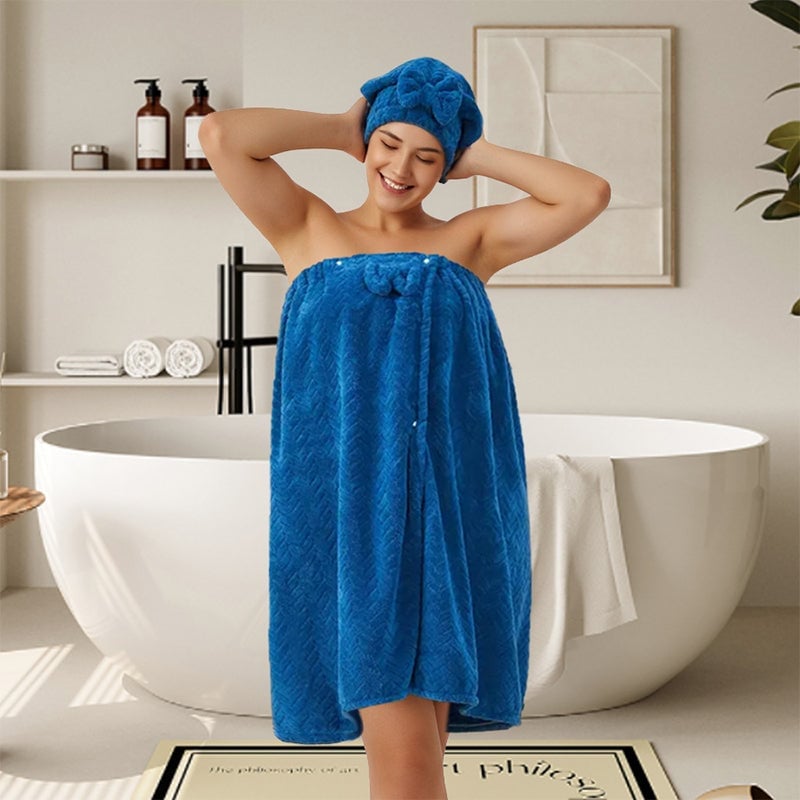 Serviette de bain taille plus de couleur unie