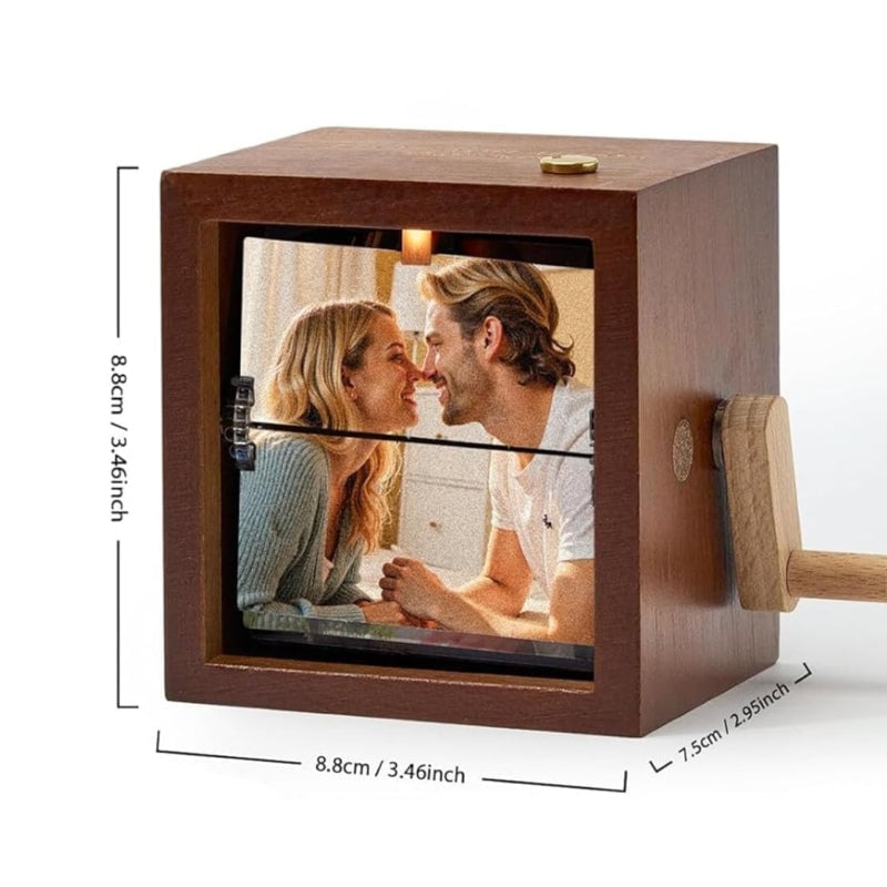 Hölzerne personalisierte Leucht-Daumenkino-Fotomaschine