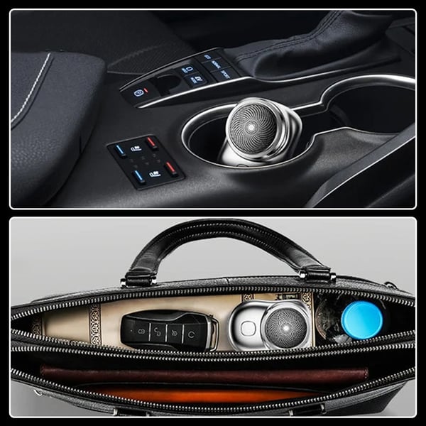 Bærbar elektrisk barbering med lomme