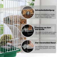 Automatischer auslaufsicherer transparenter Vogelfutterspender