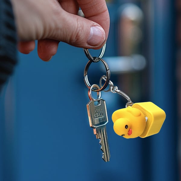 Porte-clés Canard Lumineux et Sonore (Rechargeable)