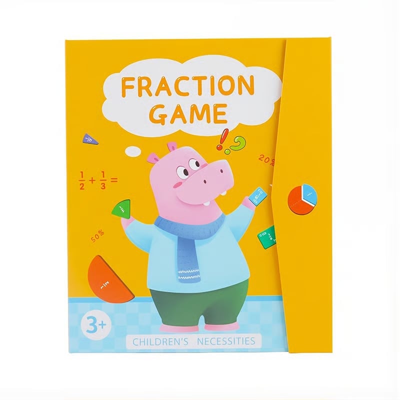 Montessori Magnetic Book Fraction Puzzle For Children