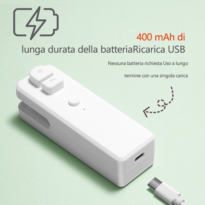 Mini sigillante portatile ricaricabile