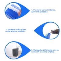 Spazzola per gatti per autopulizia Strumento massaggiatore perfetto