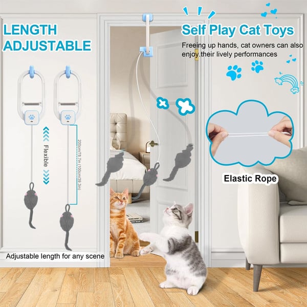 Remote-Controlled Cat Paw Electric Cat Toy Door Clamp