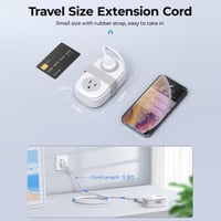 Sakerplus Compact Travel Power Strip