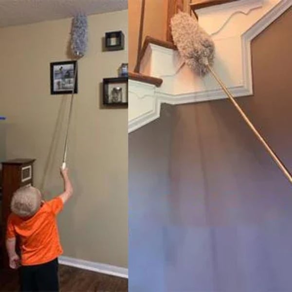 Einziehbarer Staubbürsten-Staubwedel