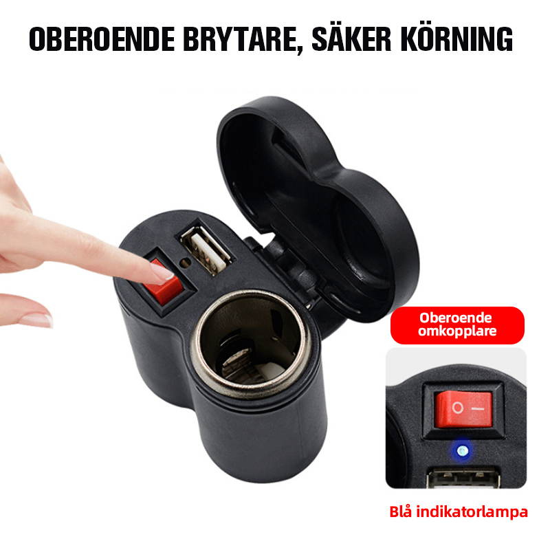 Motorcykel Multifunktionelladdningsplugg