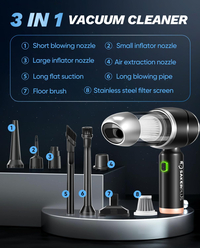 SakerPlus Car Vacuum Portable Cordless