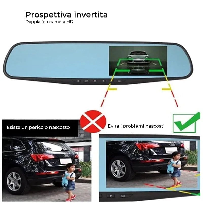 Registratore di guida per auto video Full HD 1080P