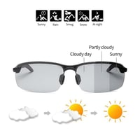 New-Photochromic Sunglasses with Anti-glare Polarized Lens