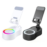 360° Adjustable Phone Stand with Built-in Bluetooth Speaker