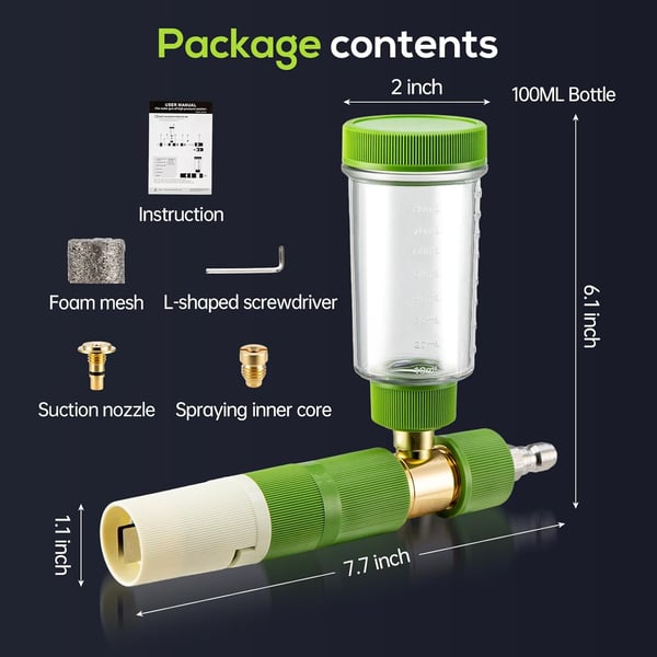 Quick-Connect High-Pressure Foam Cannon for Effortless Car Washing