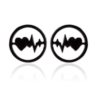 ECG Shaped Stud Earrings