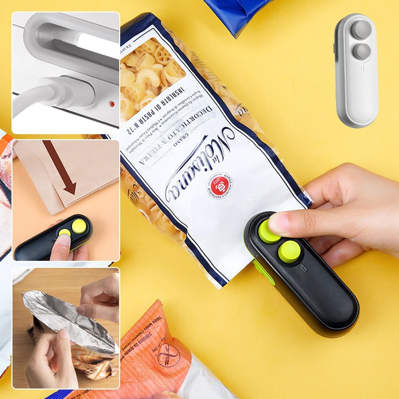 Oplaadbare verwarmingssealer met snijder