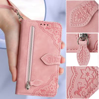 Embossed Phone Leather Case