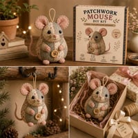 Charming Patchwork Mouse DIY Kit