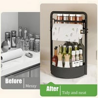 Paper Towel & Seasoning Storage Rack